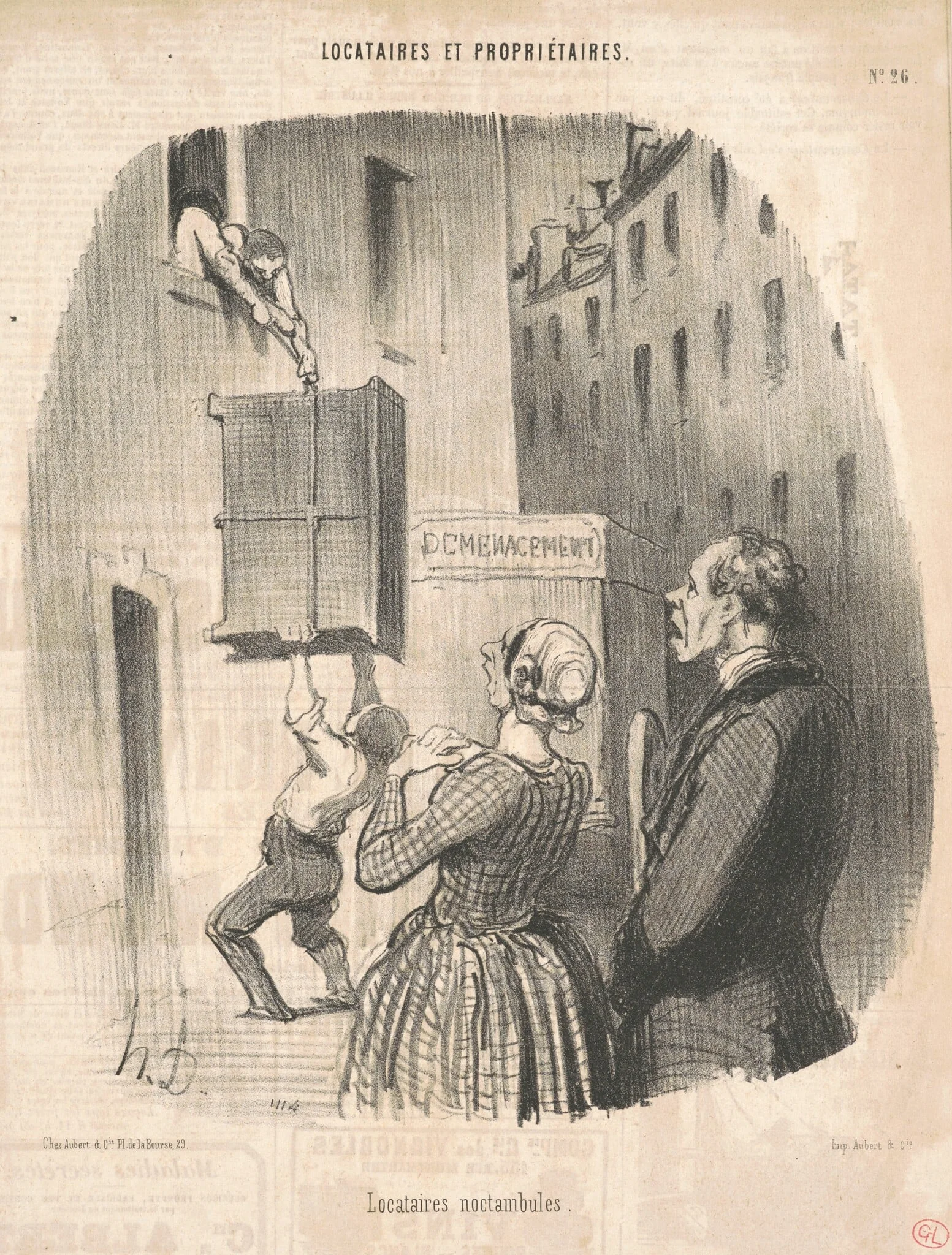 Locataires noctambules, detail