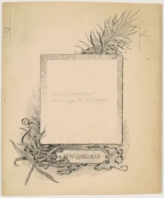 1892 Corcoran Gallery of Art Catalogue, by James Henry Moser, ink, 1890