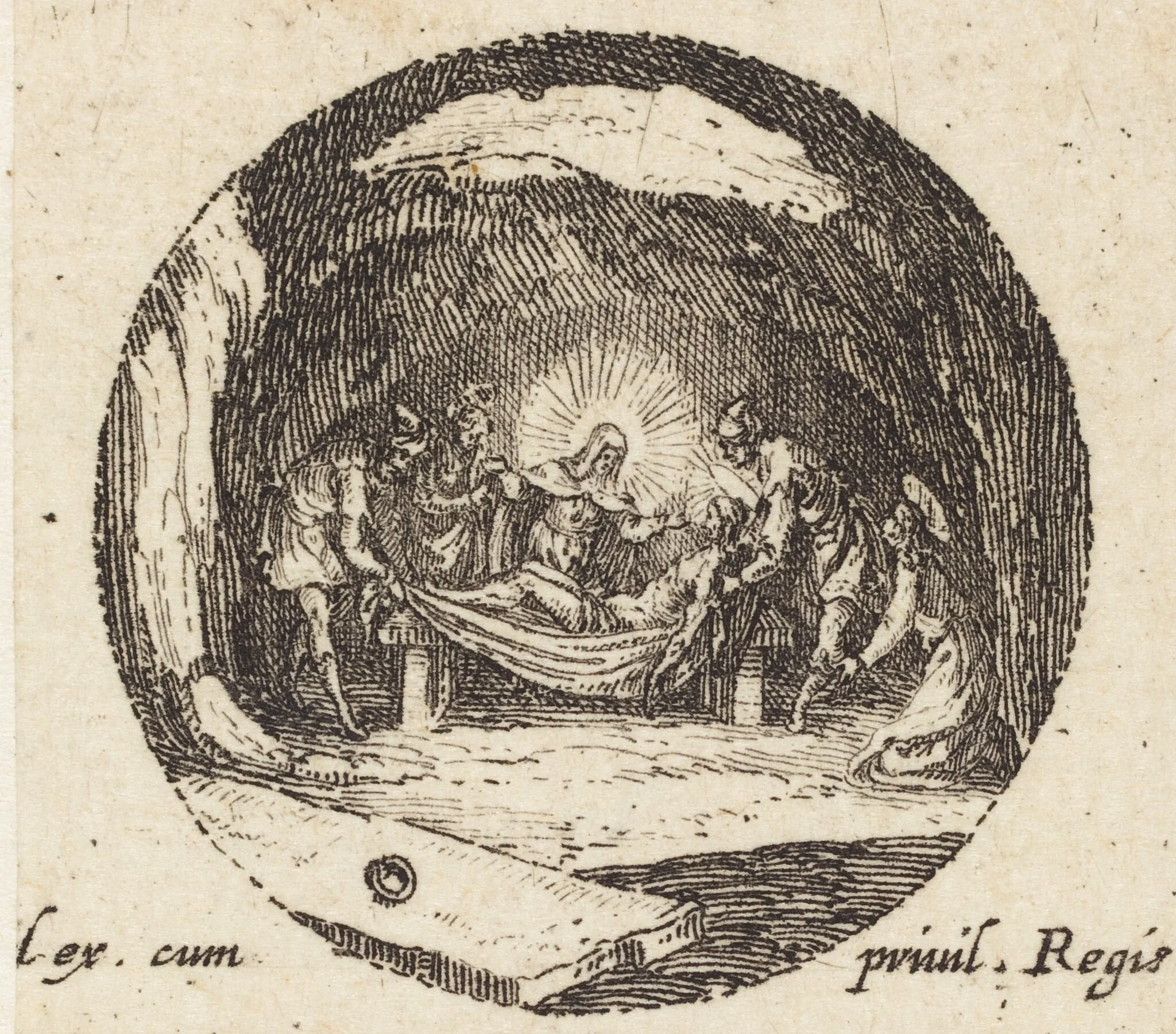 The Entombment, detail