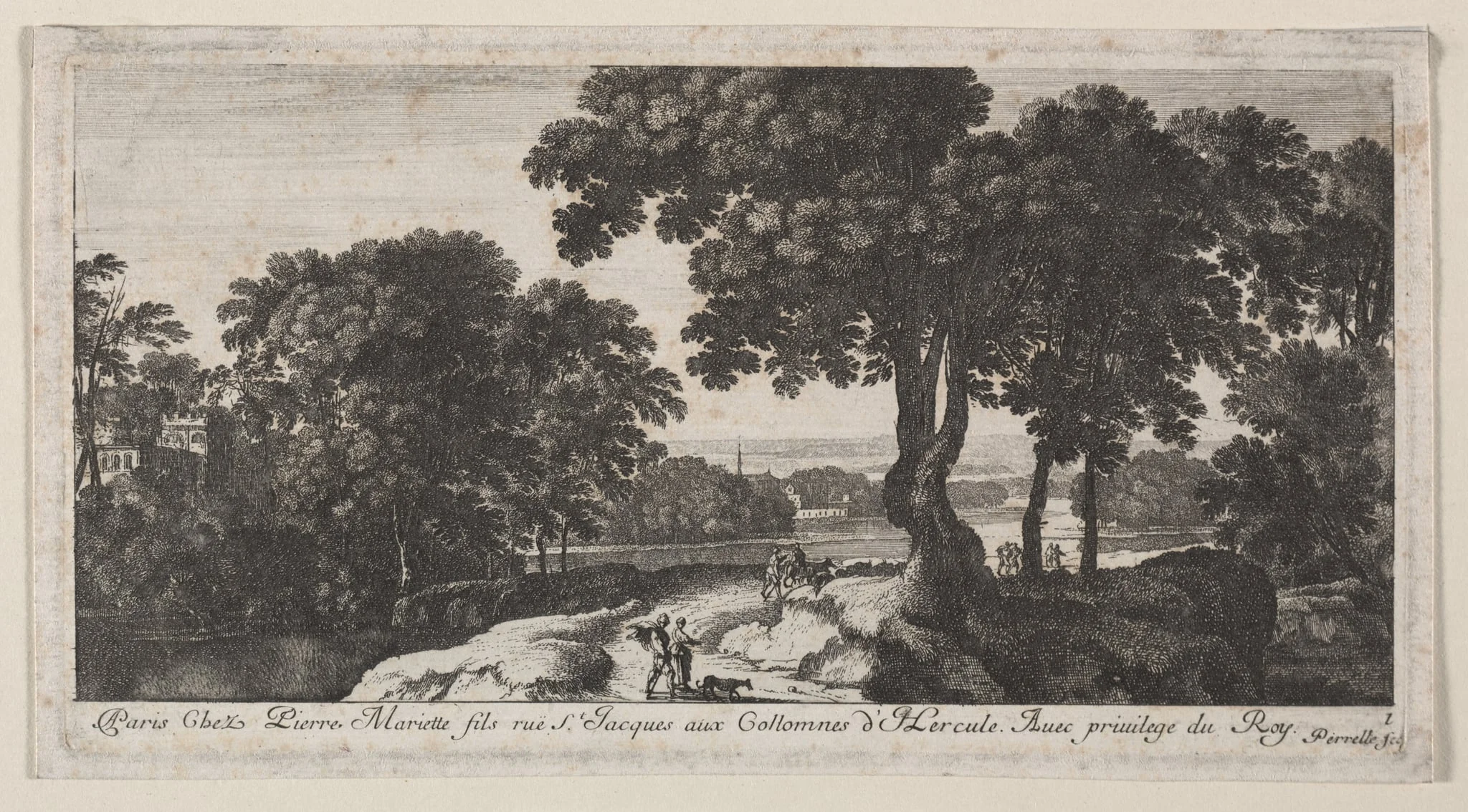 Landscape with Figures, detail