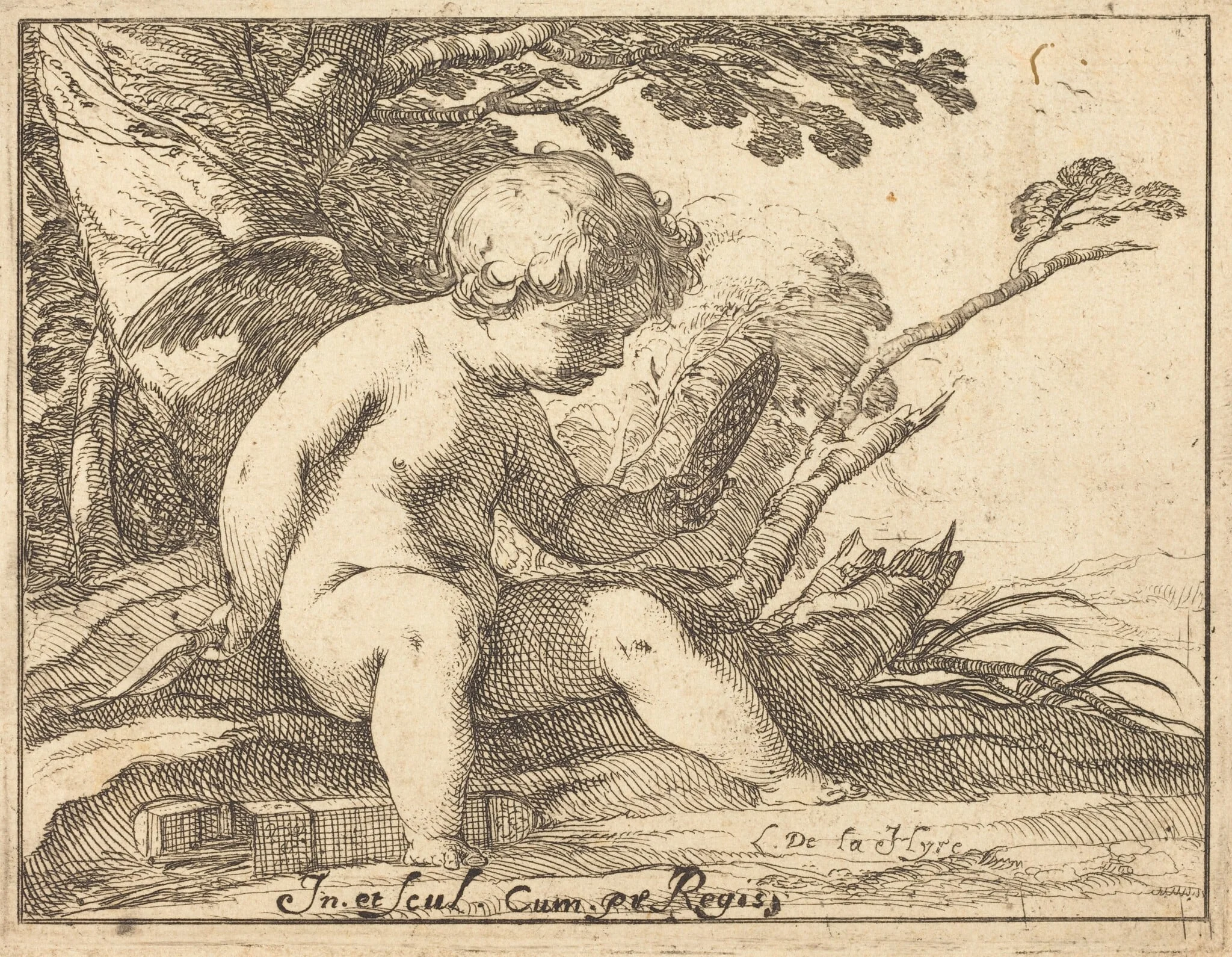 Cupid Looking in a Mirror, detail