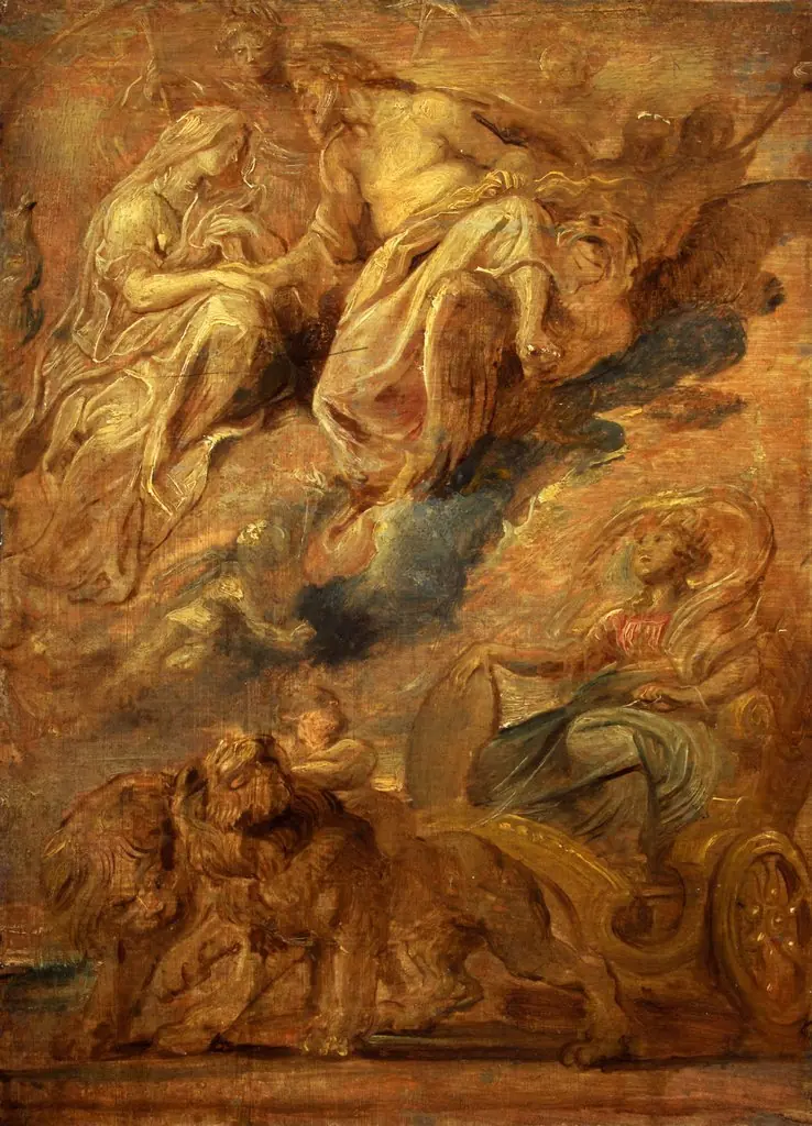 Arrival in Lyon, by Peter Paul Rubens, oil, 1622