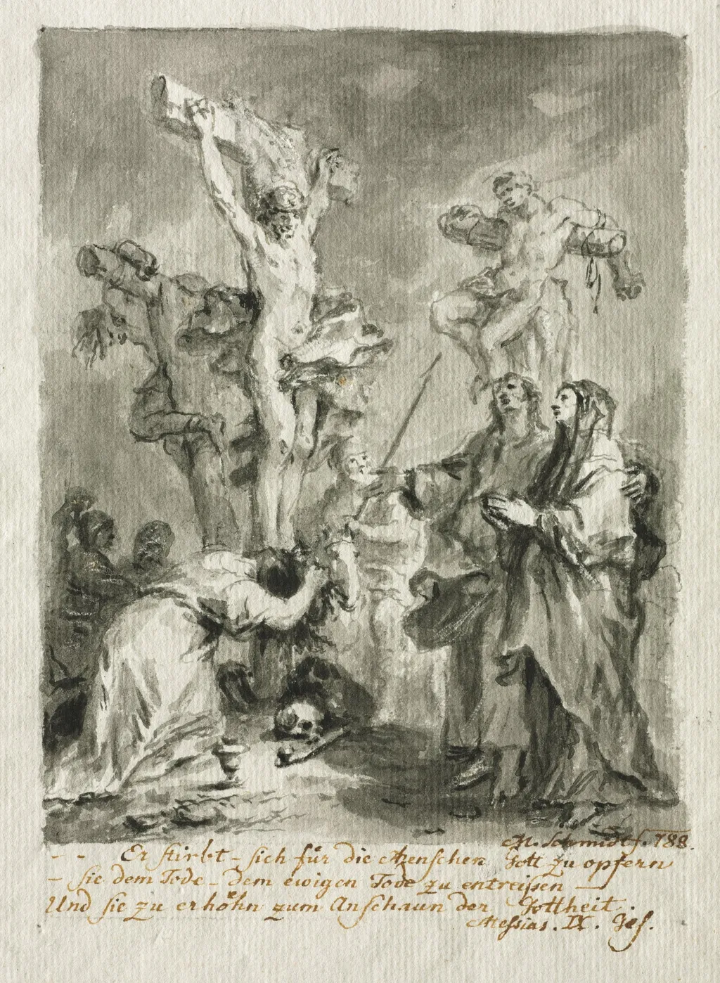 The Crucifixion, by Martin Johann Schmidt, 1788