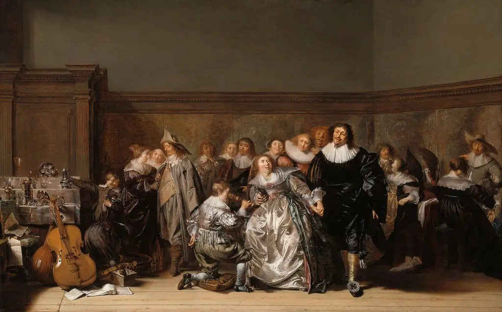 An Elegant Company, by Pieter Codde, unspecified, 1632