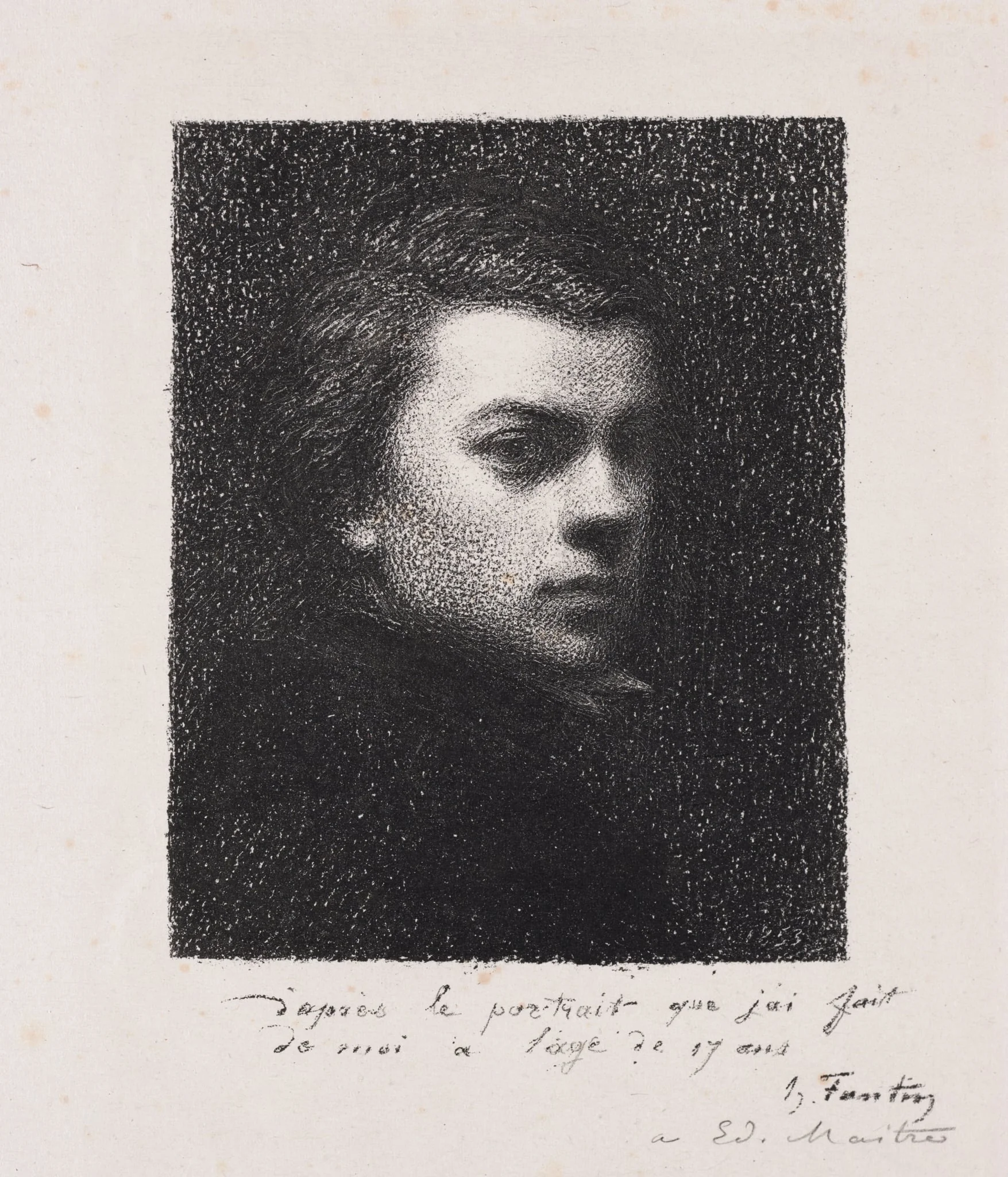The Artist at 17 Years, detail