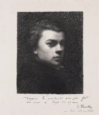 The Artist at 17 Years, by Henri Fantin-Latour, 1892