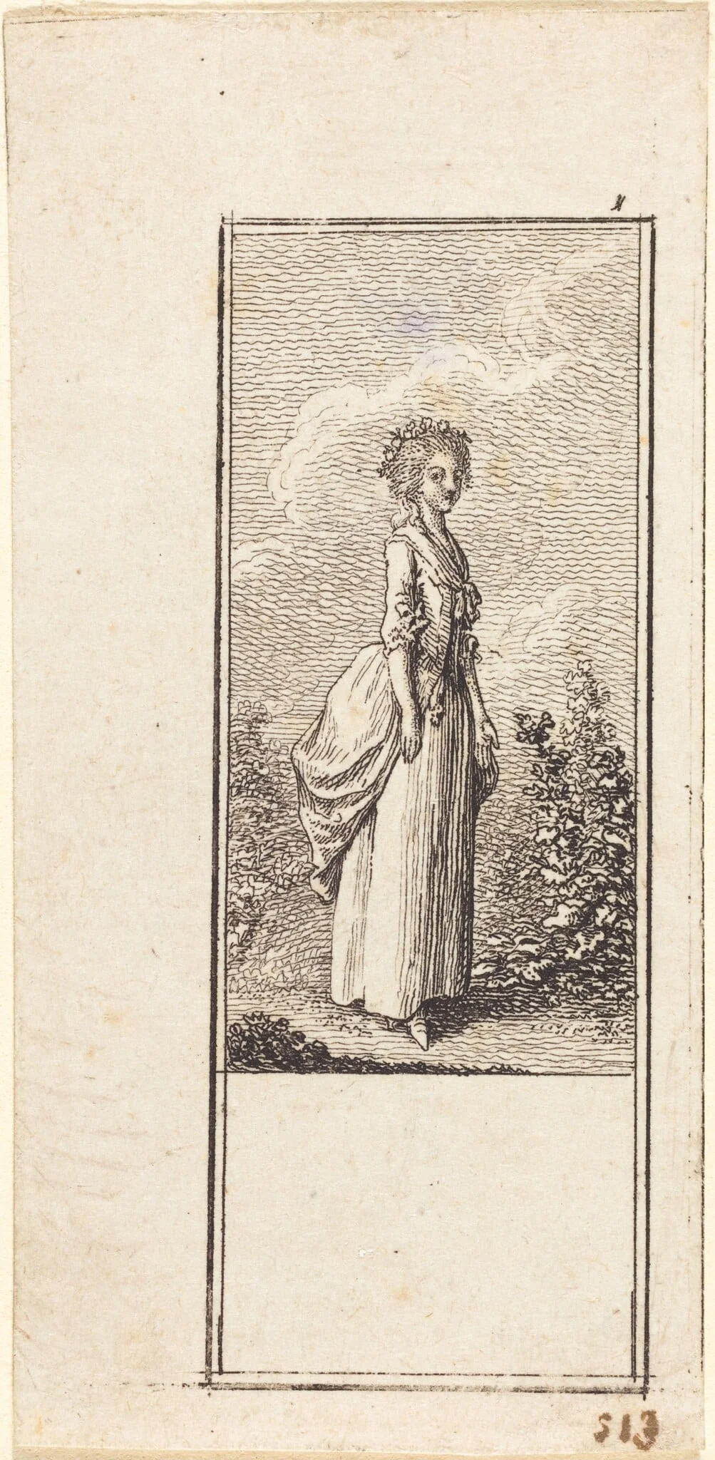 Girl with a Crown of Flowers, detail