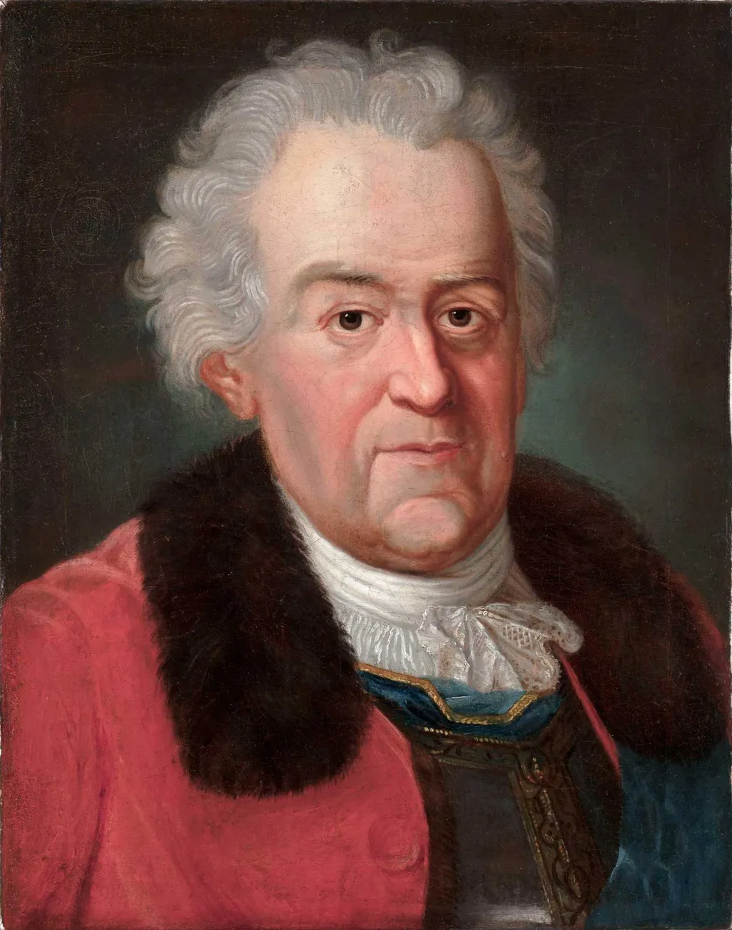 Portrait of Stanisław Poniatowski (1676–1762), king’s father, by Marcello Bacciarelli, oil, 1758