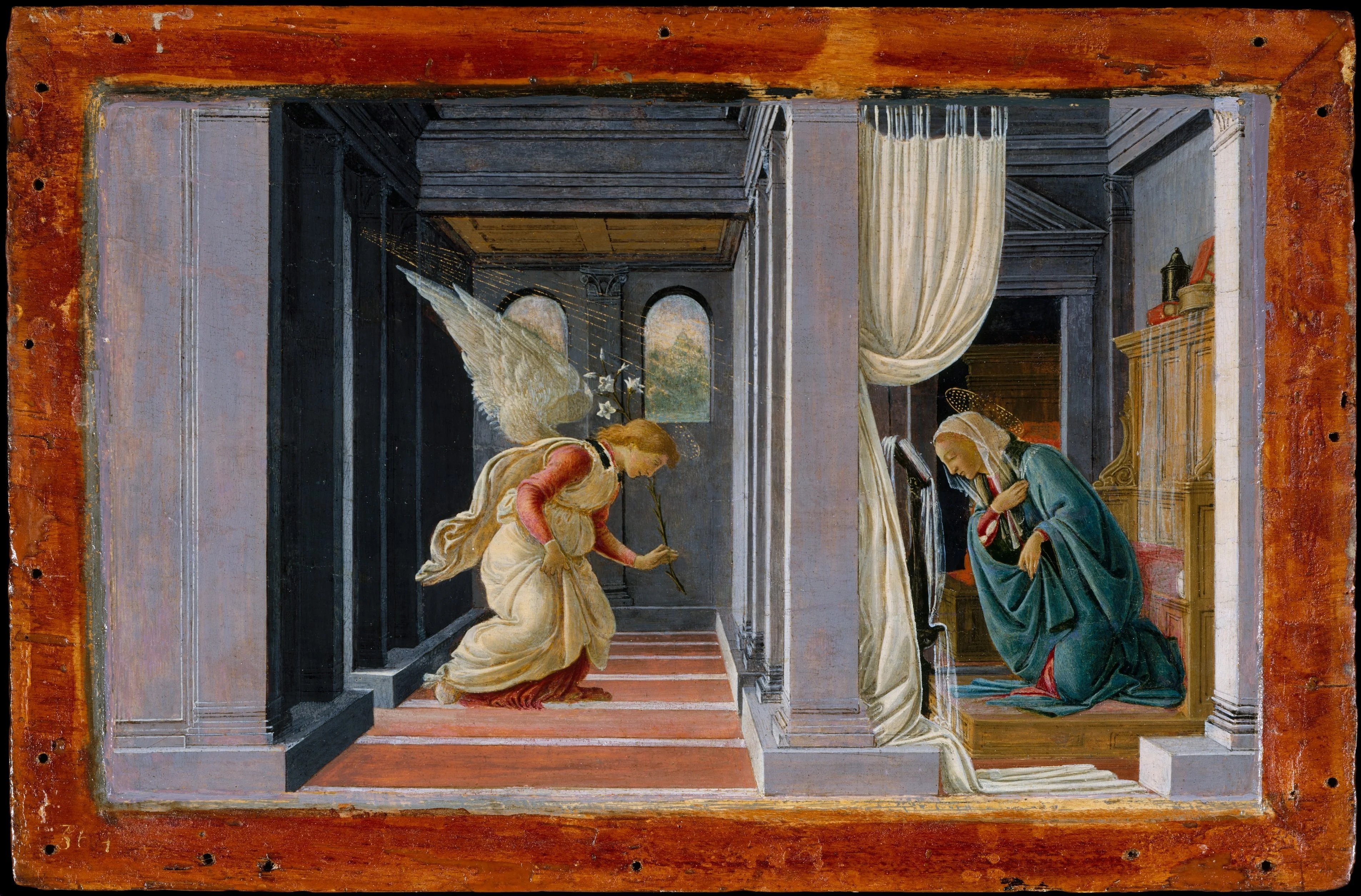 The Annunciation, detail