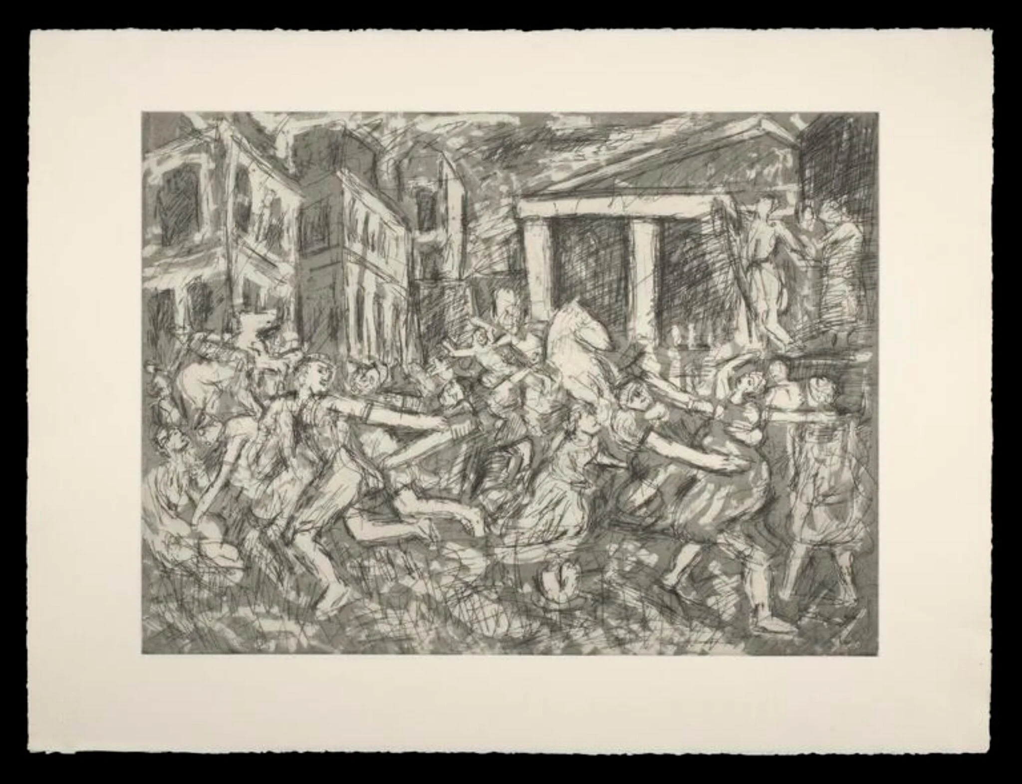 The Rape of the Sabines No.2, detail