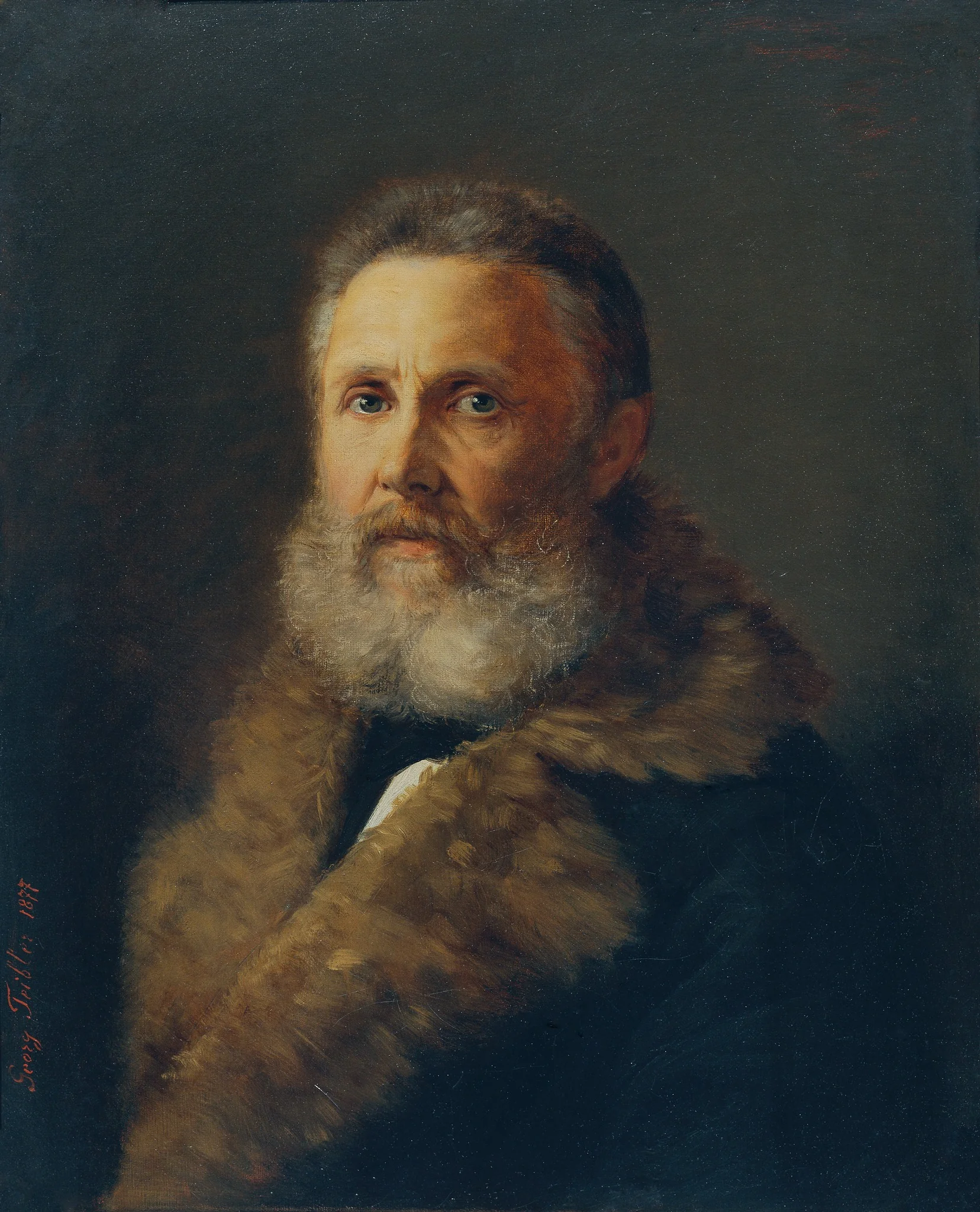 Der Maler Carl Teibler, der Vater des Künstlers, detail
