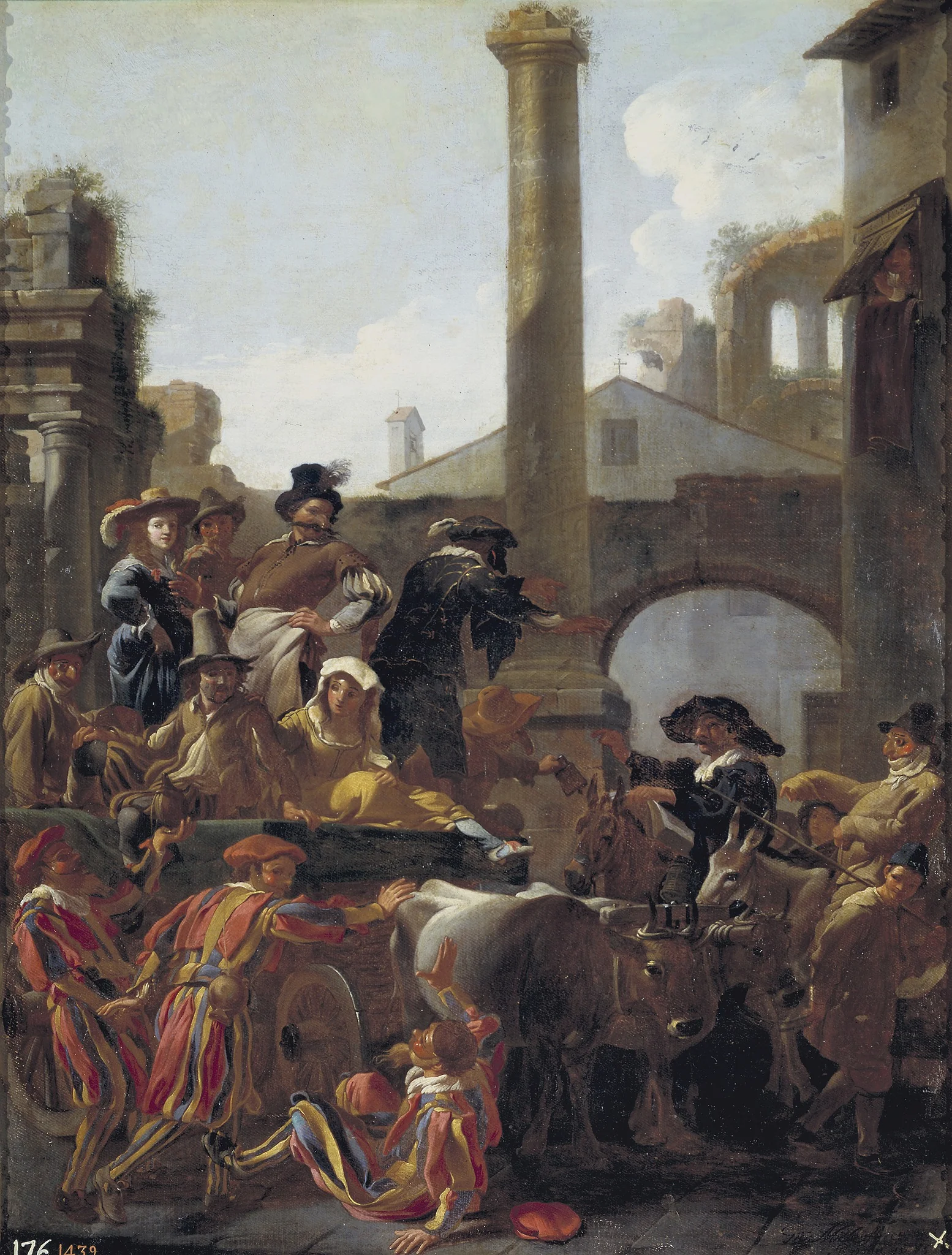 Carnival in Rome, detail