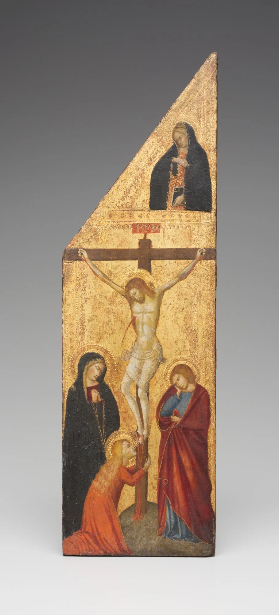 Crucifixion and the Virgin Annunciate, detail