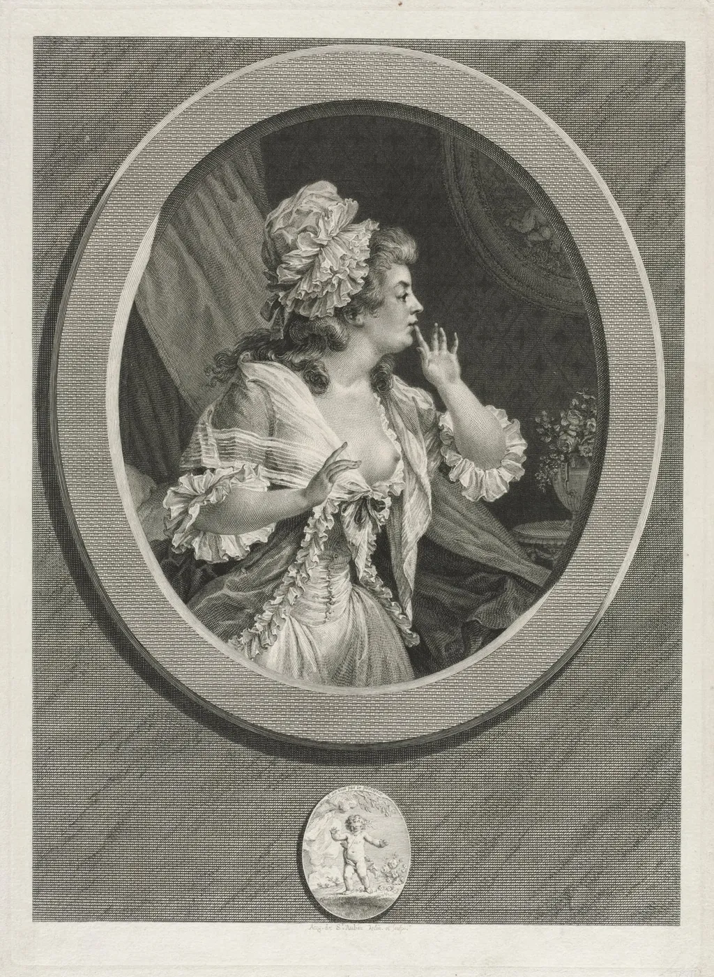 At Least Be Discreet, by Augustin de Saint-Aubin, 1789