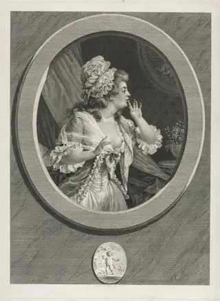 At Least Be Discreet, by Augustin de Saint-Aubin, 1789