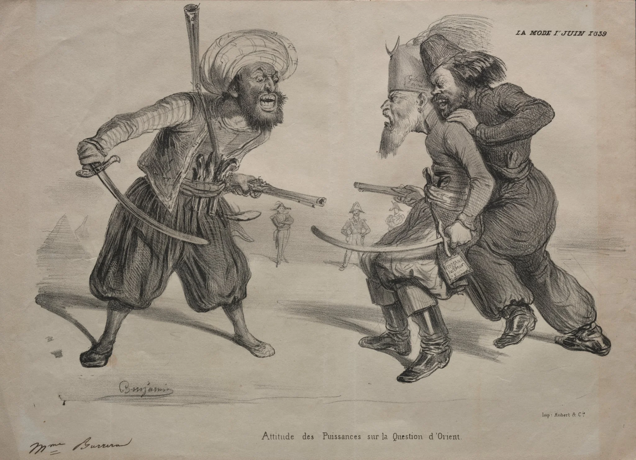 Positions of Power on the Question of the Orient, detail