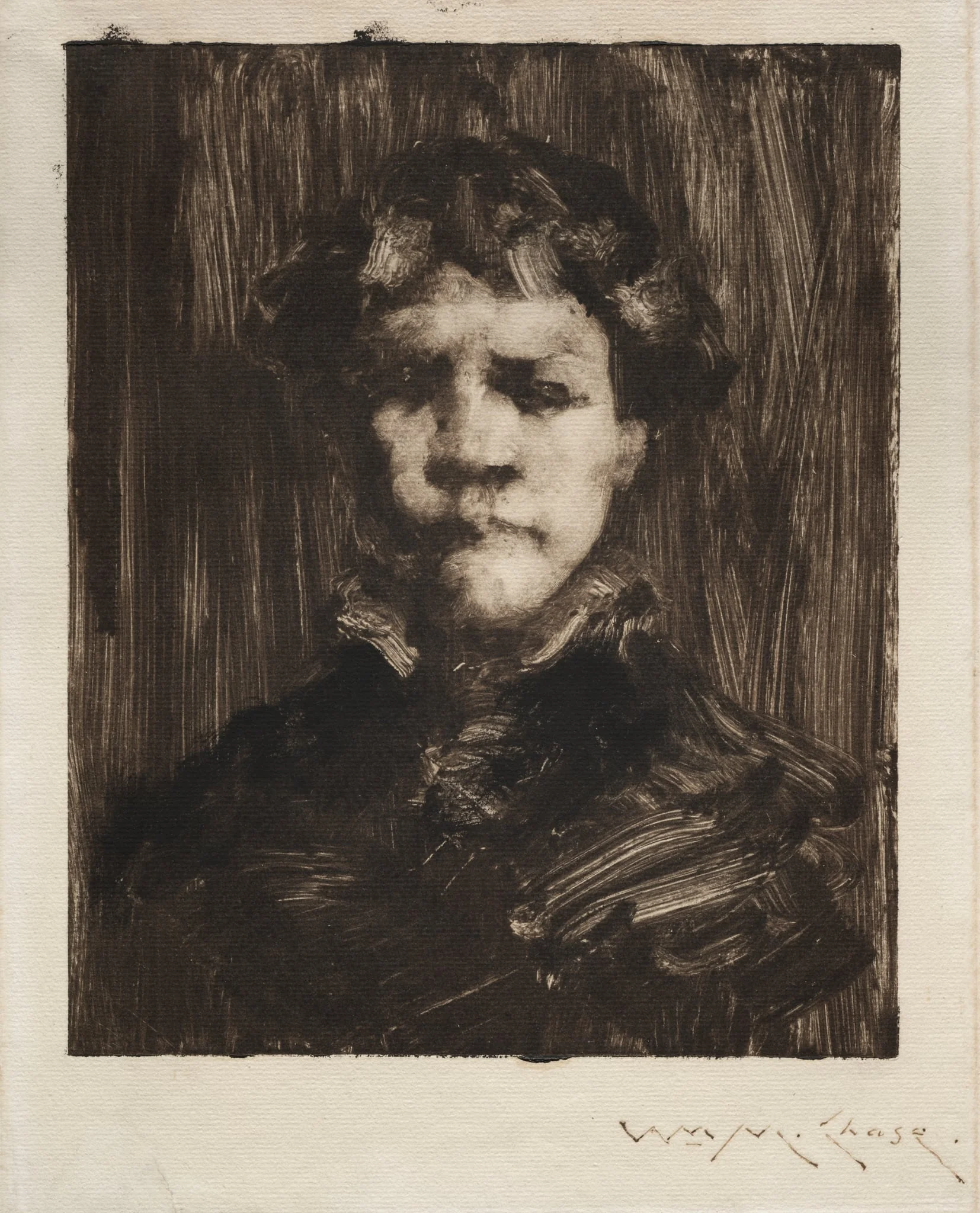 Head of a Boy, detail