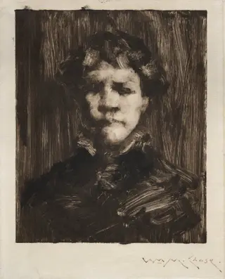 Head of a Boy, by William Merritt Chase, 1878