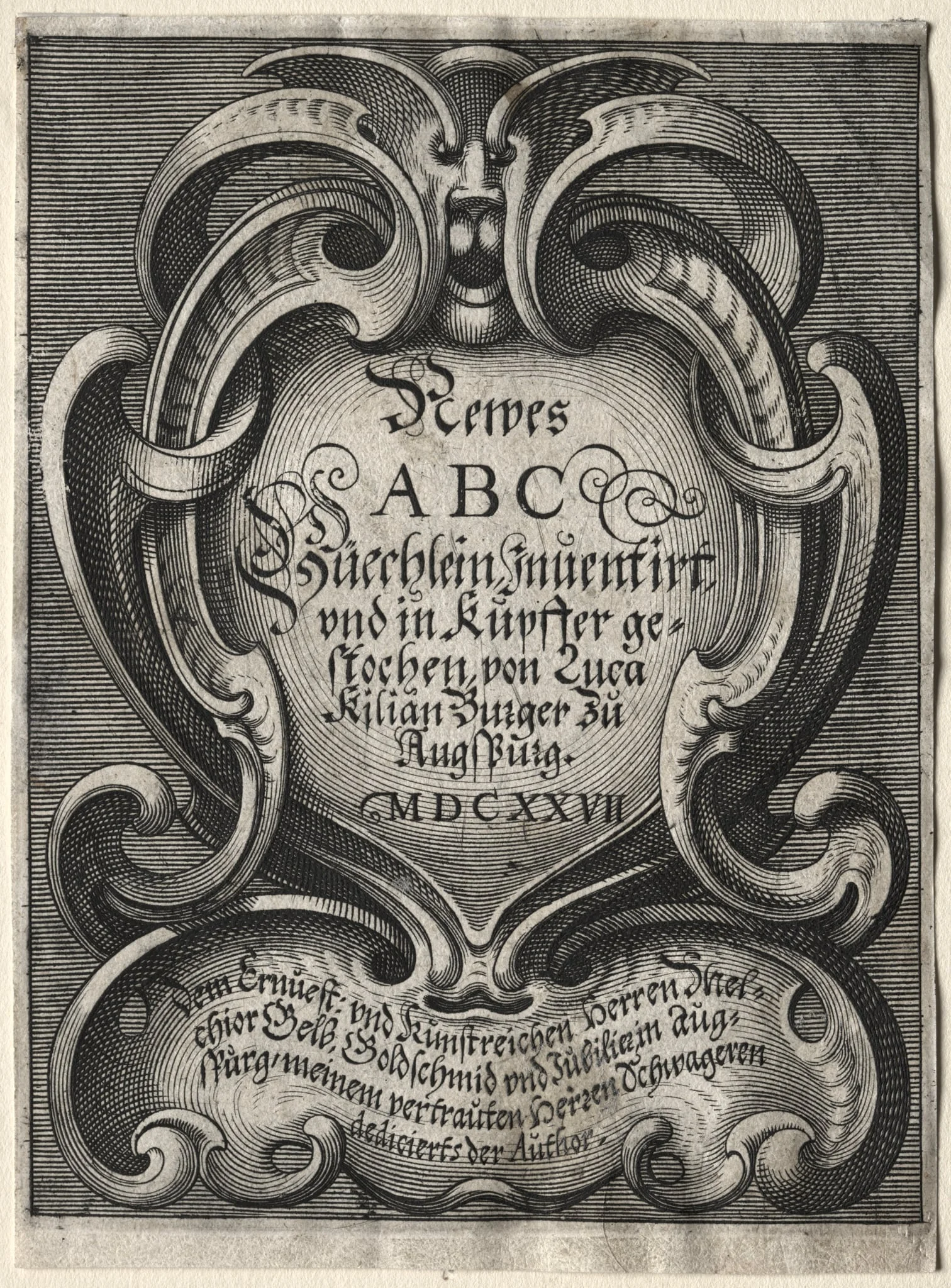New ABC Booklet: Title Page, detail