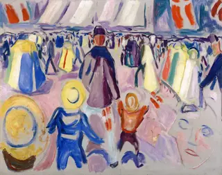 17th of May in a Small, Norwegian Town, by Edvard Munch