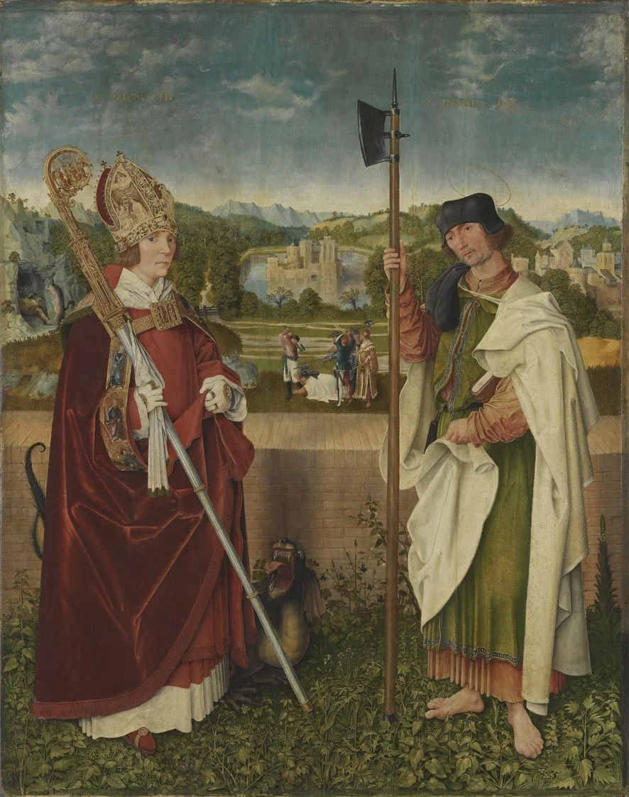 Universitätsaltar: Hll. Narzissus und Mathäus, detail