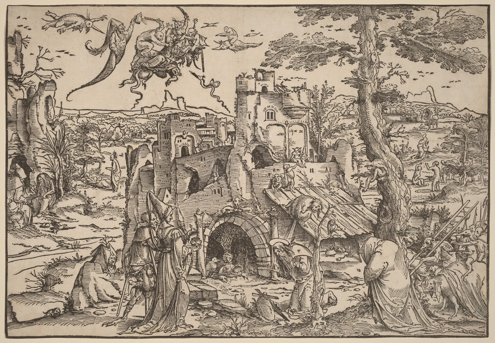 The Temptation of Saint Anthony, detail