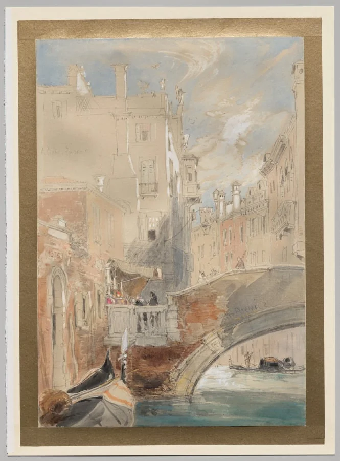 A Canal, Venice, detail