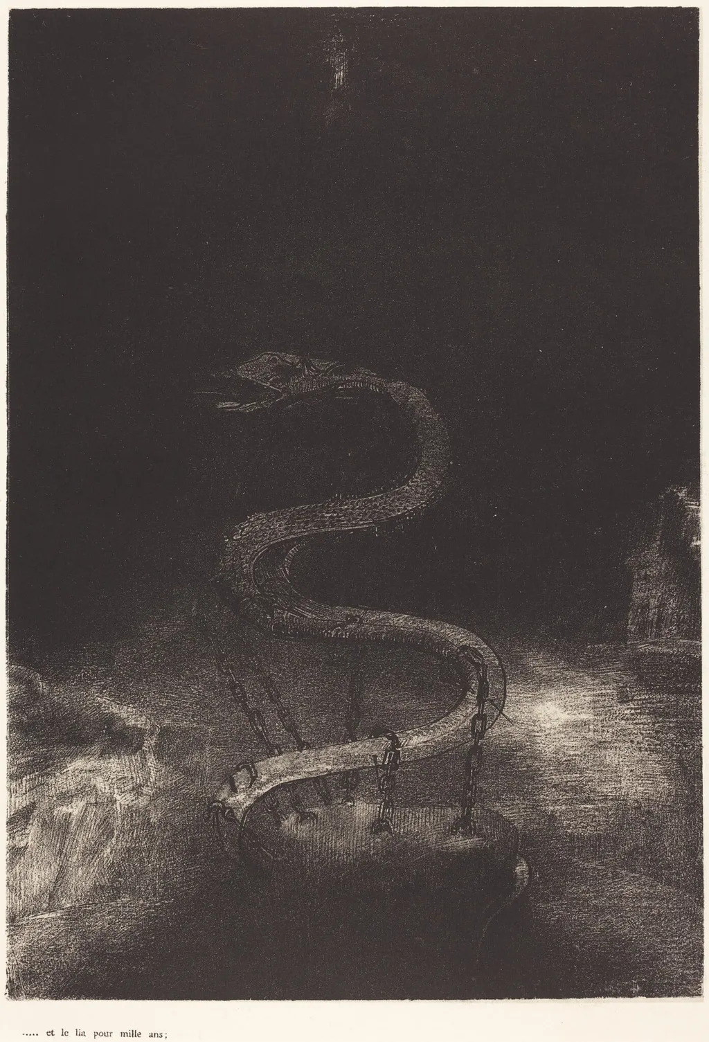 Et le lia pour mille ans (And bound him a thousand years), by Ambroise Vollard, ink, 1899