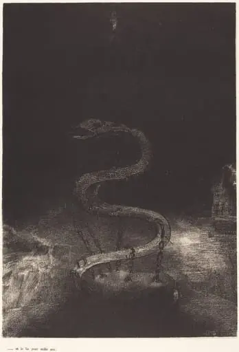 Et le lia pour mille ans (And bound him a thousand years), by Ambroise Vollard, ink, 1899