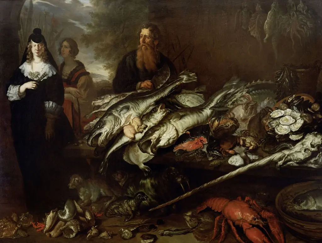 Great Fish Market, by Joachim von Sandrart the Elder, oil, 1654