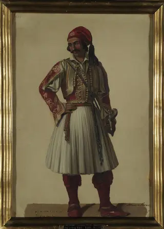 Υδατογραφία αγωνιστή του 1821