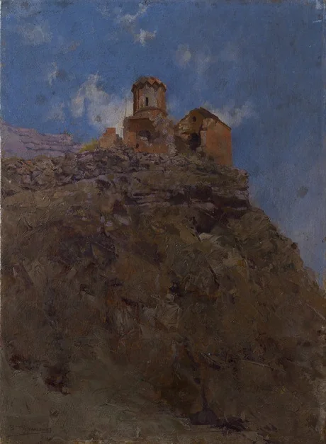Ruins of Ani's Aghjkants Monastery, detail