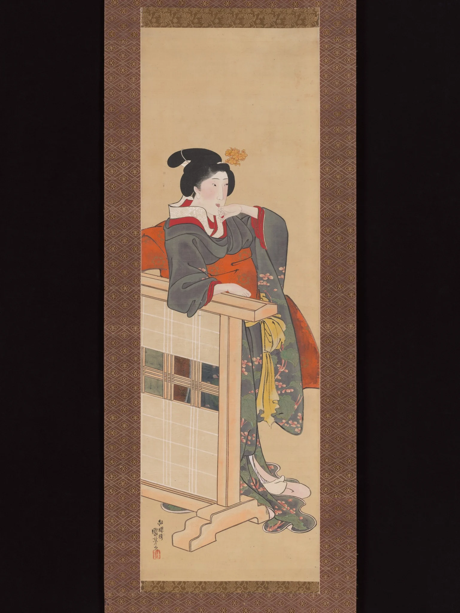 Lady-in-Waiting at Edo Castle, detail
