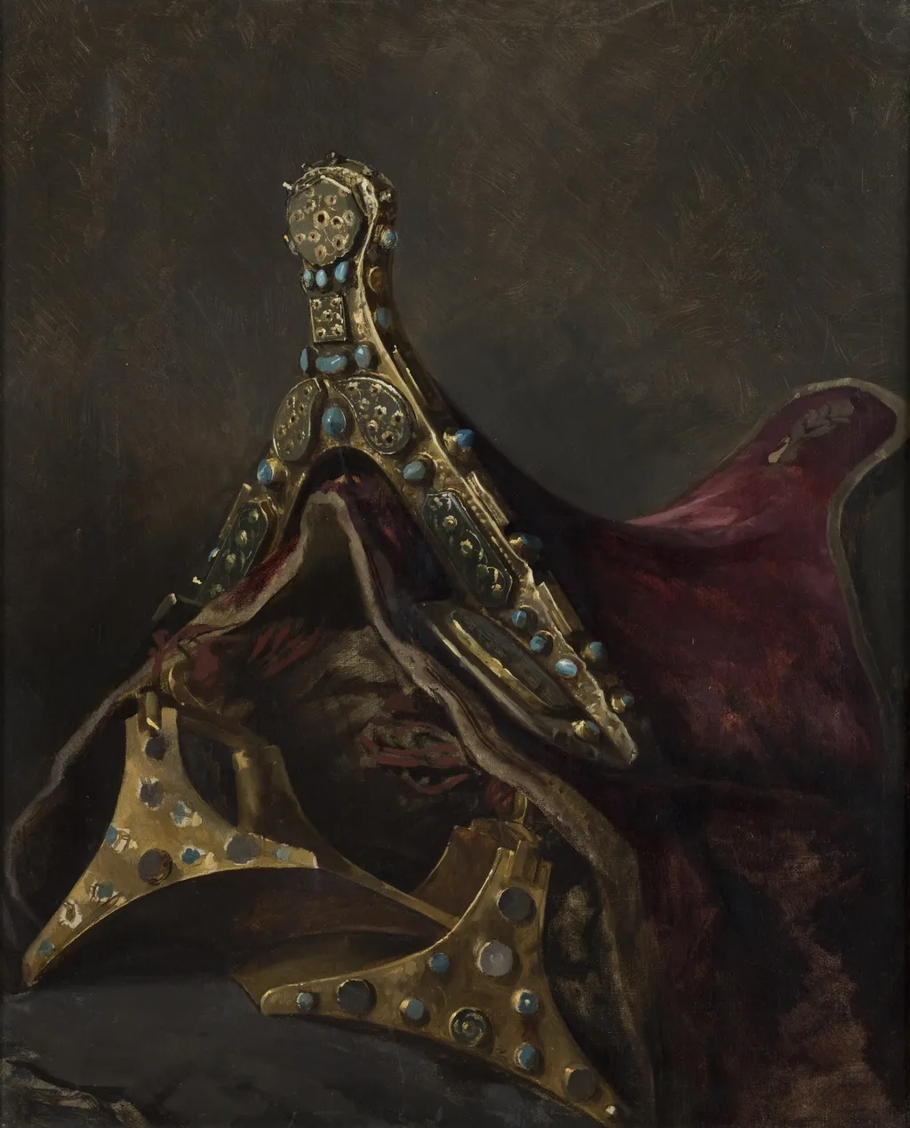 Study of Stirrups and a Saddle, by Stanisław Chlebowski, oil, 1869