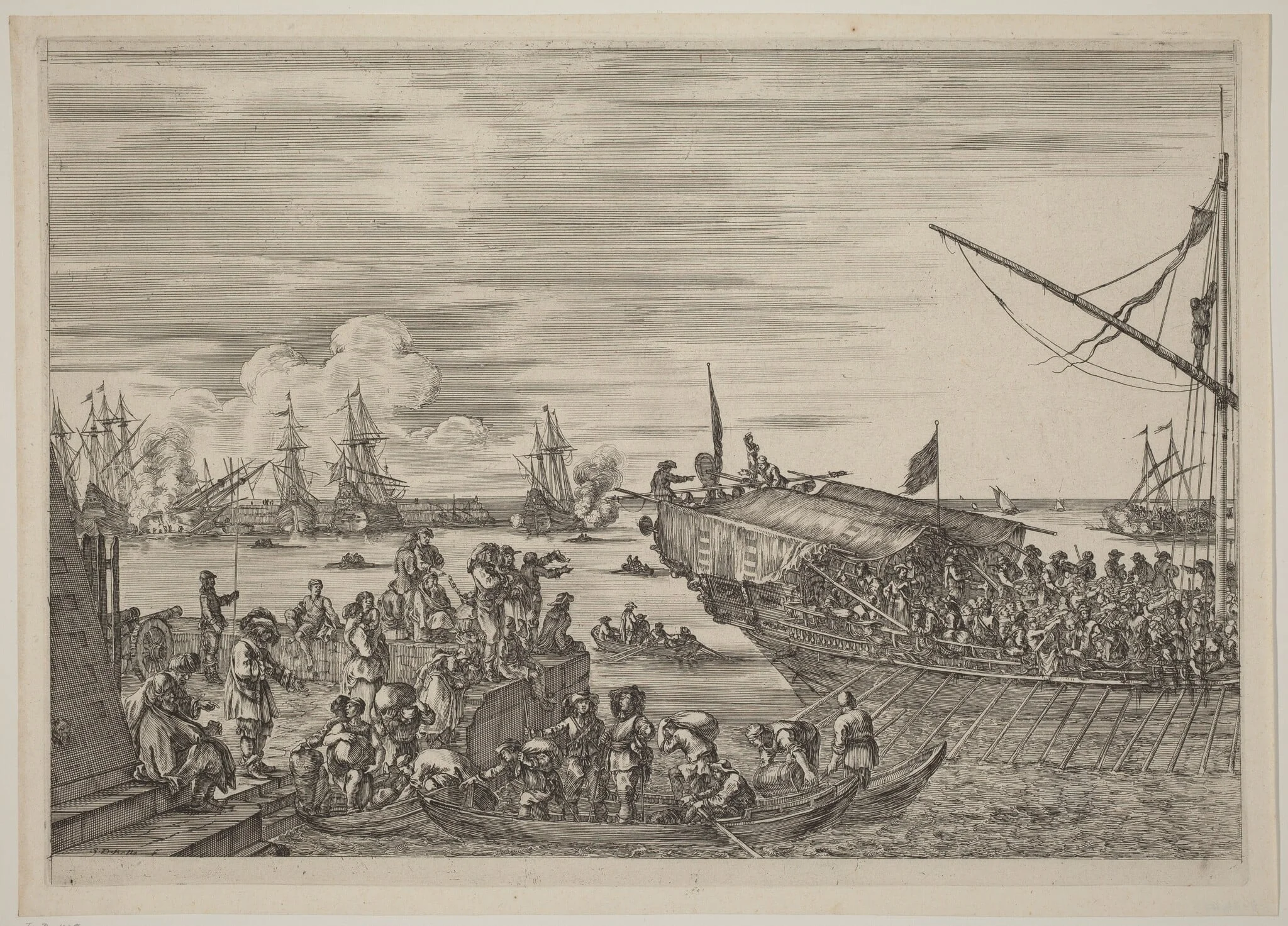 Departure of a Ship, detail