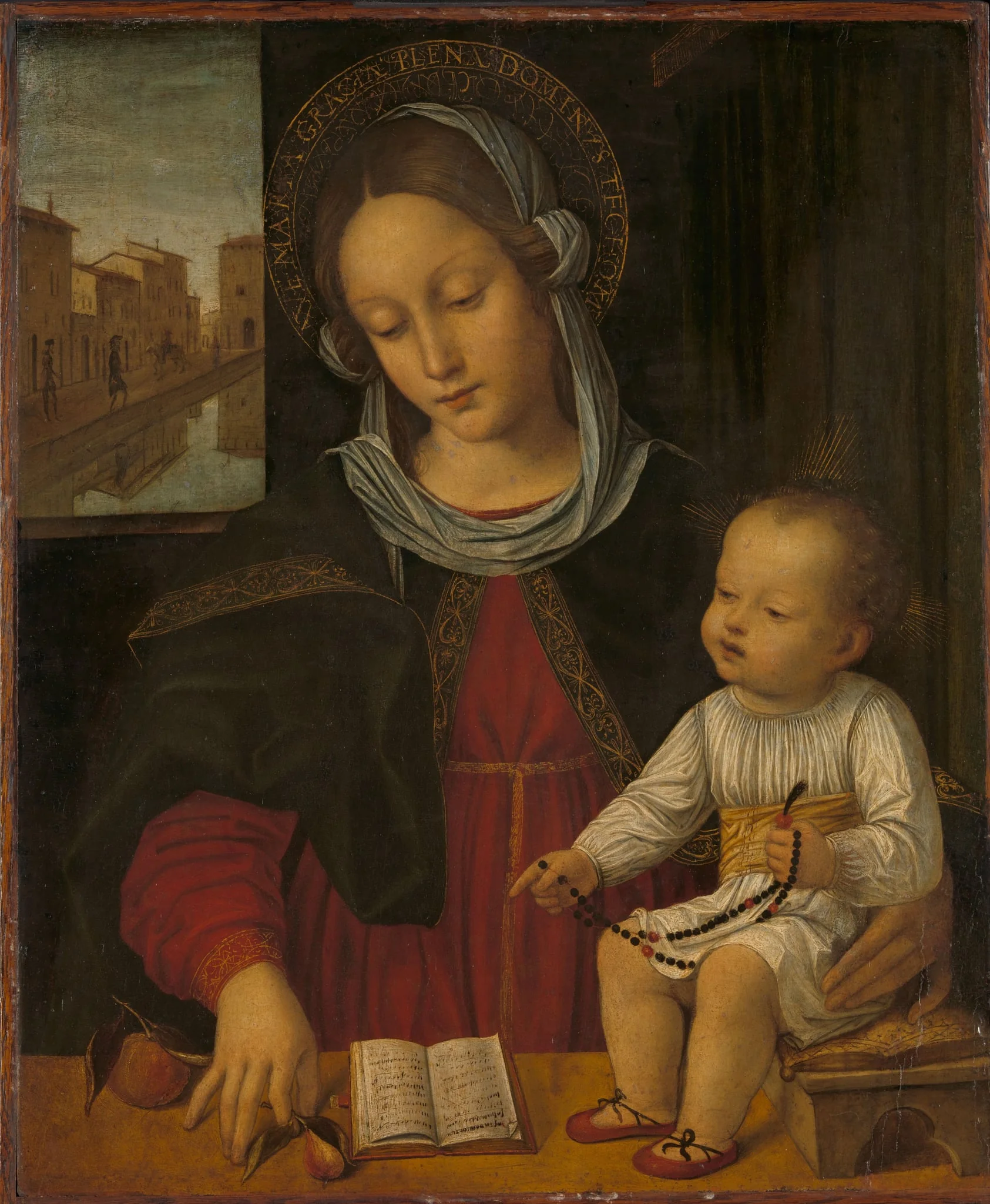Madonna and Child, detail