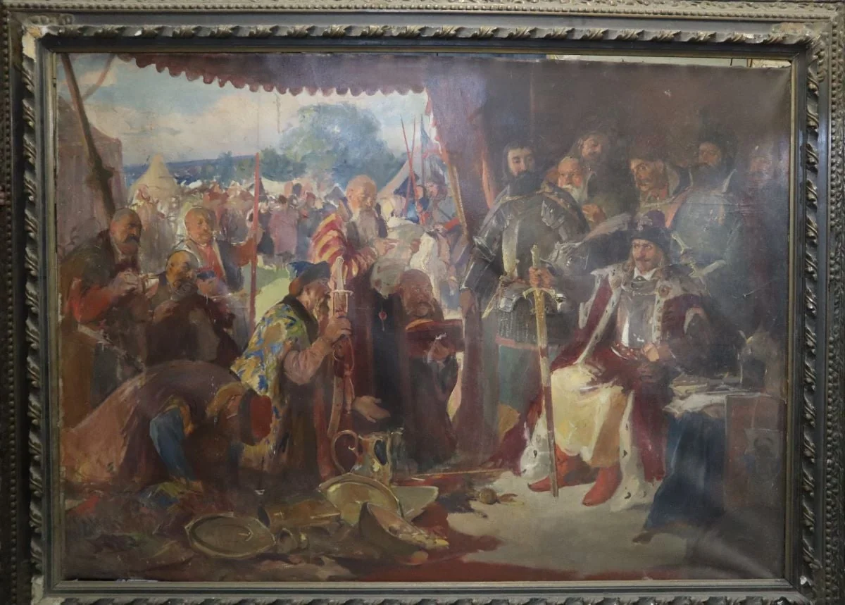 Ștefan cel Mare primind solii tătari, detail