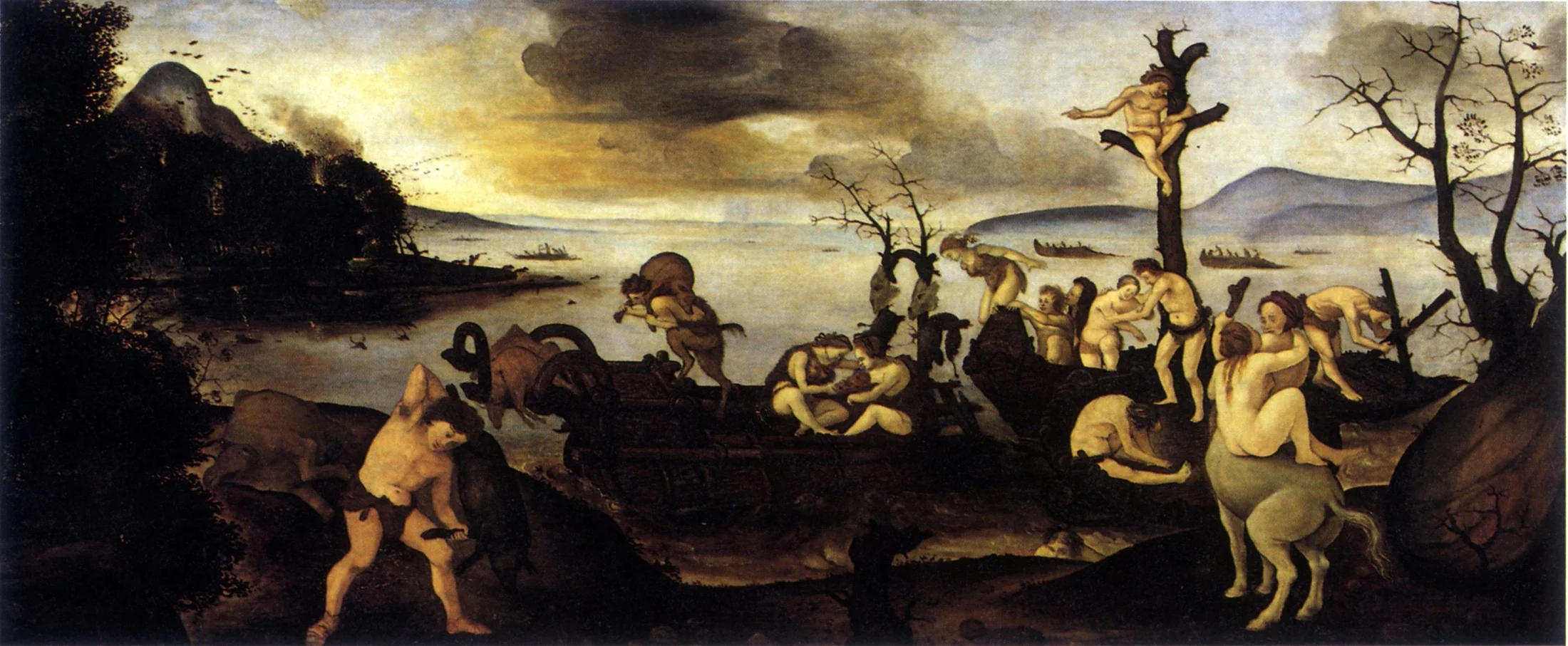Return from the Hunt by Piero di Cosimo, detail