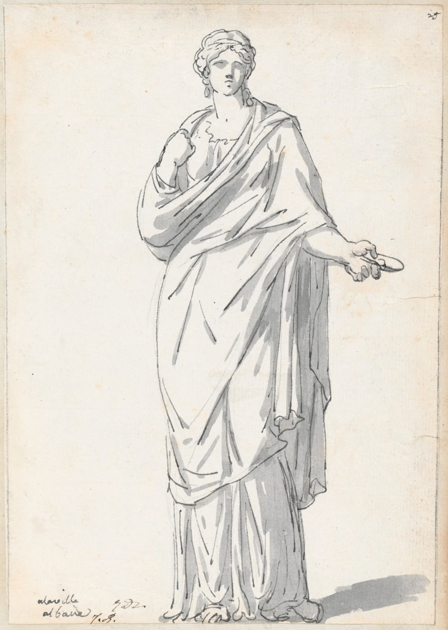Woman from the Villa Albani, detail