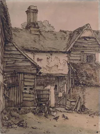 A Cottage Door, by William Henry Hunt, 1850