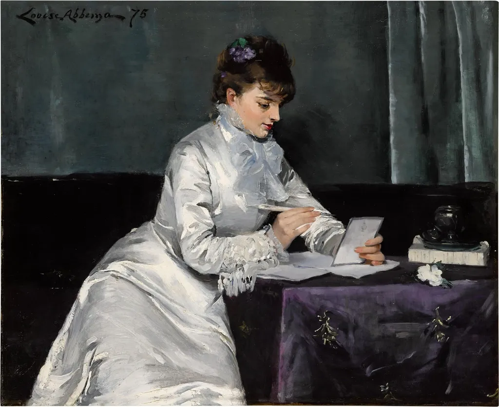Renée Delmas de Pont-Jest, by Louise Abbéma, oil, 1875