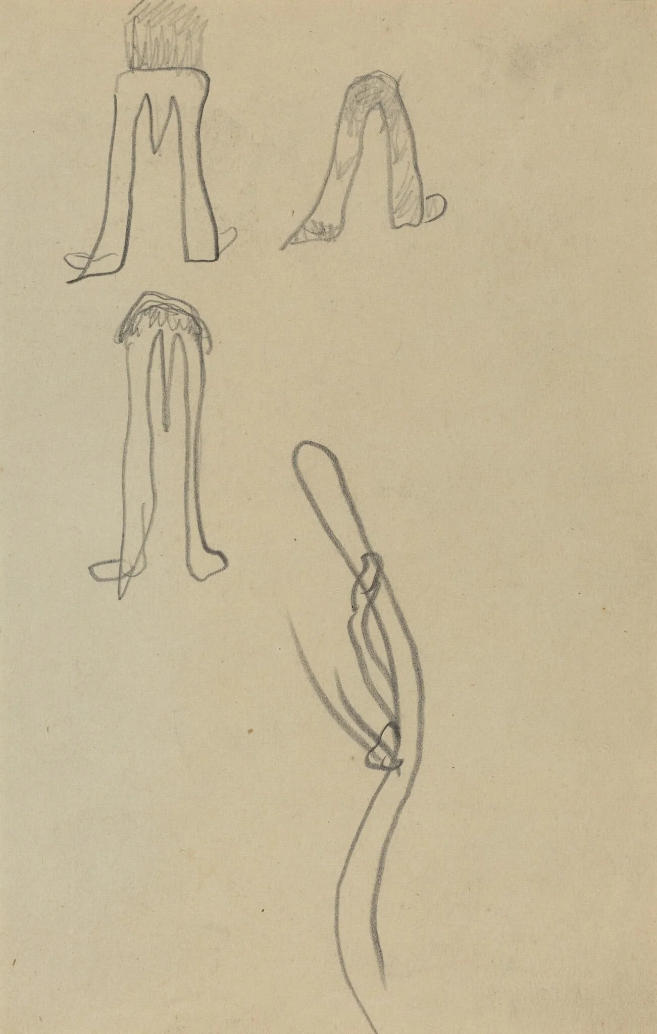 Four Fantastic Forms [recto], detail