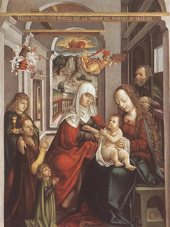 Virgin and Child with Saint Anne, detail