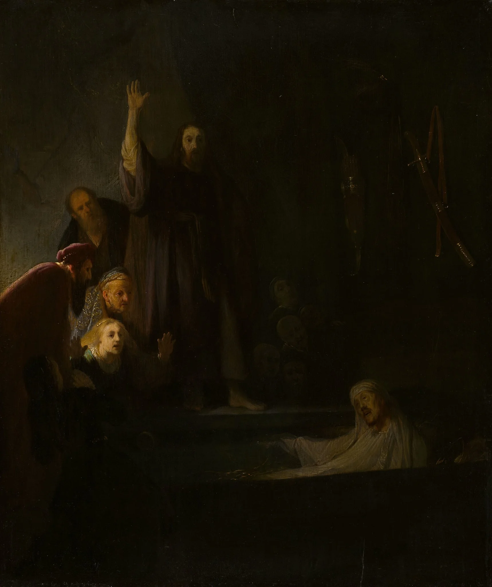The Raising of Lazarus, detail