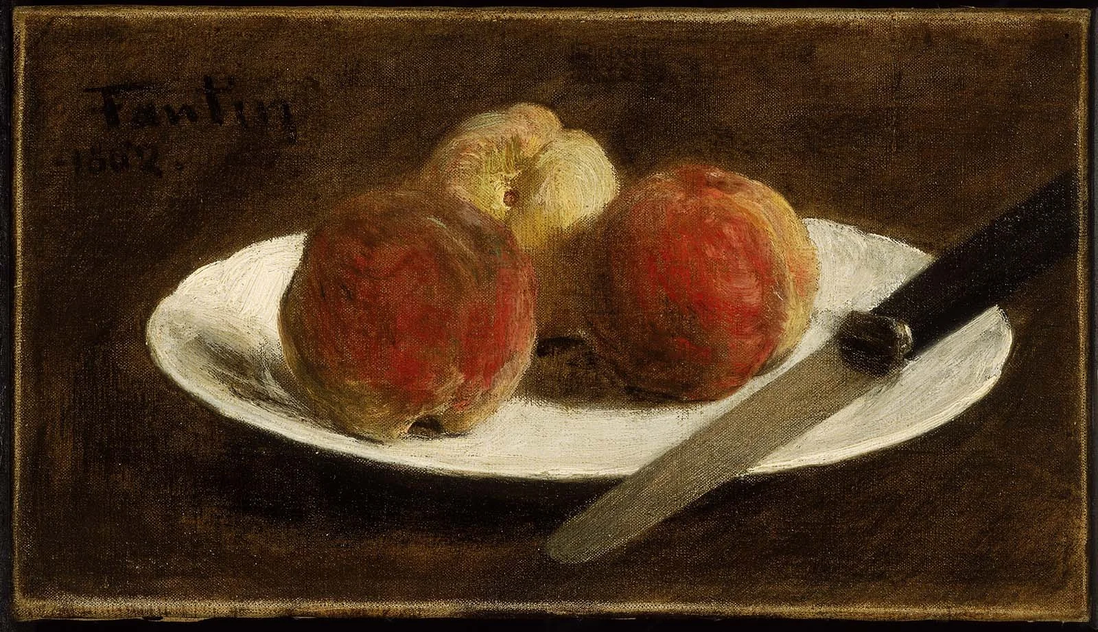 Plate of Peaches, detail