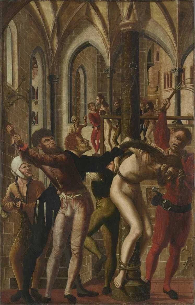 Jakobus-Stephanus-Altar: Geißelung Christi, detail