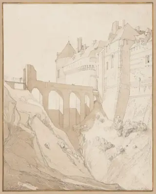 Principal Entrance to the Castle of Dieppe, by John Sell Cotman, 1817
