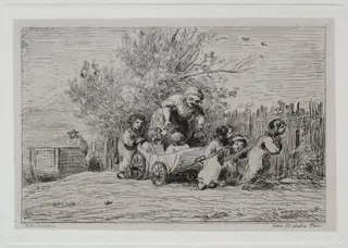 The Boat Trip: Heritage of the Cart (The Children with the Cart), by Charles François Daubigny, 1861
