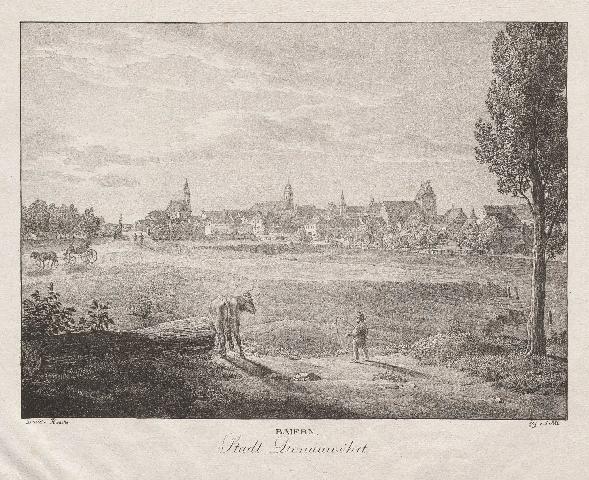 Baiern, Stadt Donauwöhrt, detail