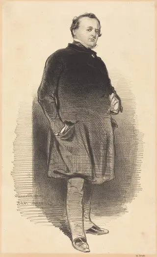Henry Monnier, by Paul Gavarni, ink, 1843